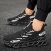 Men's shoes autumn breathable fly-woven casual men's trend blade fish scale sports running shoes