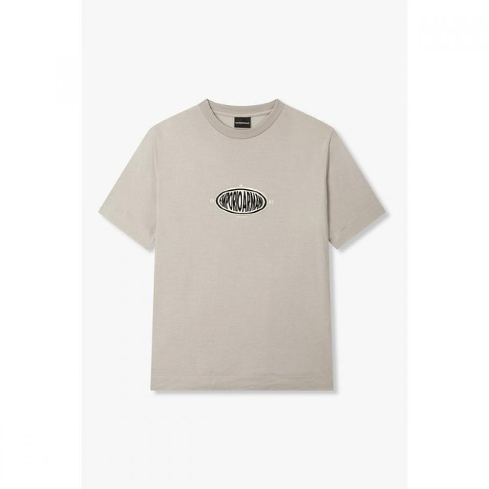 Emporio Armani Men S Embroidered Logo Lyocell Blend T ShirT A516126042 S