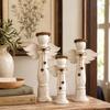3Pcs Farmhouse Angel Trio Figurines Vintage Tabletop Ornament Shelf Decor  Living Room