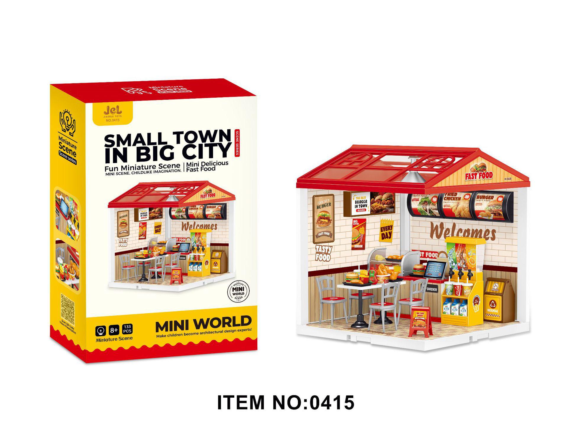 Children s 3D DIY Puzzle House with Lights - Educational Assembly Toy Gift