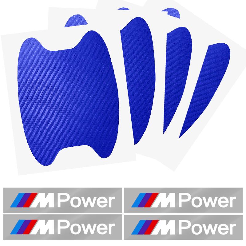Car Door Sticker Carbon Fiber Scratches Auto Handle Protection Film For BMW M E34 E36 E60 E90 E46 E39 E70 F10 F20 F30 X5 X6 X1 M3 M5 M6 E71 F01 F87