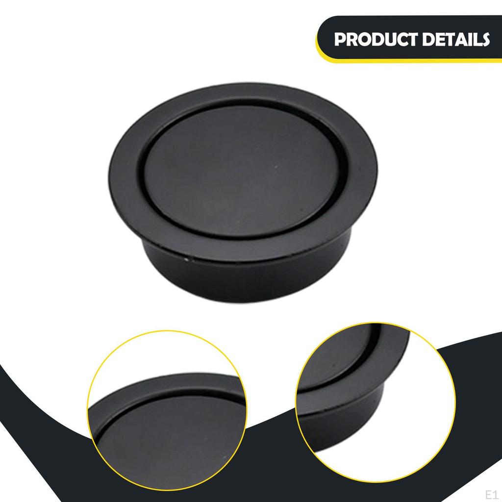 Concealed Flush Pull Handle Hardware Round 42mm Recessed Door Multipurpose for Sliding