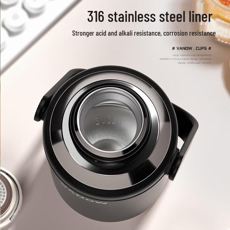 Vanow Portable 316 Stainless Steel Insulated Water Bottle with Tea Infuser