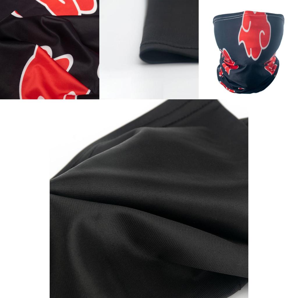 Stylish Naruto Kakashi Akatsuki Red Cloud Mask Quality Cosplay Headband For Parties