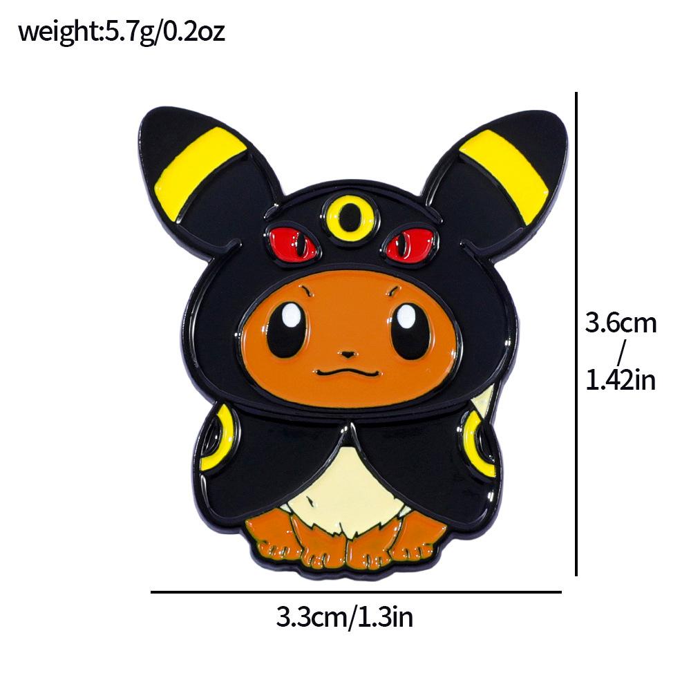 Japanese Anime Pokémon Metal Badge Pokémon Pokémon Pokémon Alloy Brooch