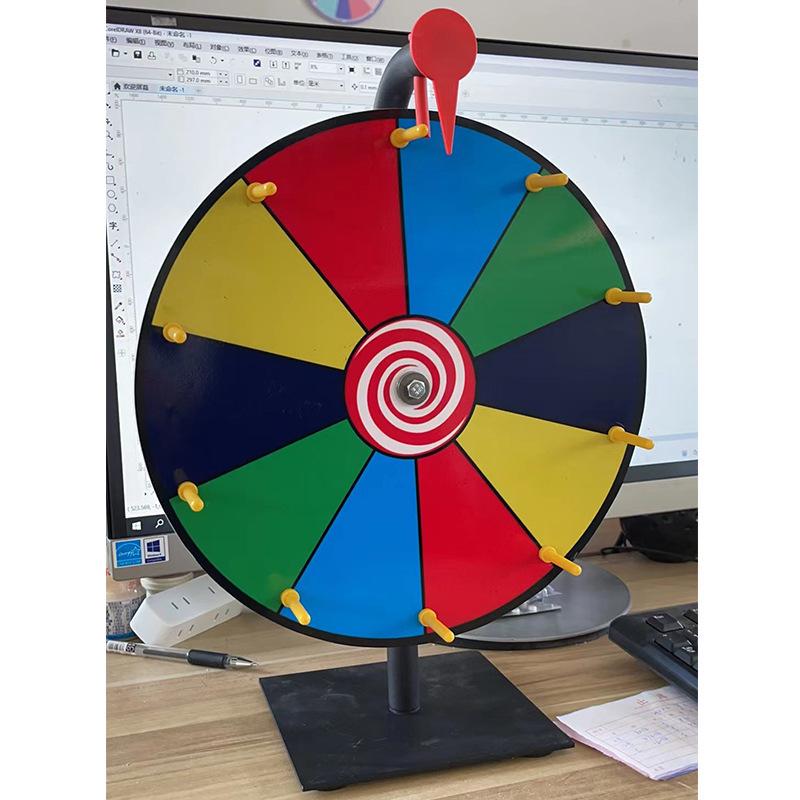 Bangli Wipeable Roulette Game - Turntable Activity for Teaching & Live Broadcast, Desktop Lottery & Props
