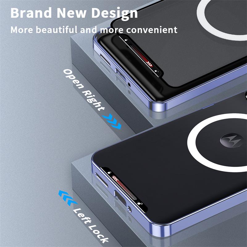 Magnetický kovový matný ochranný kryt MOTO Edge50Pro pro Motorola X50U (2024).
