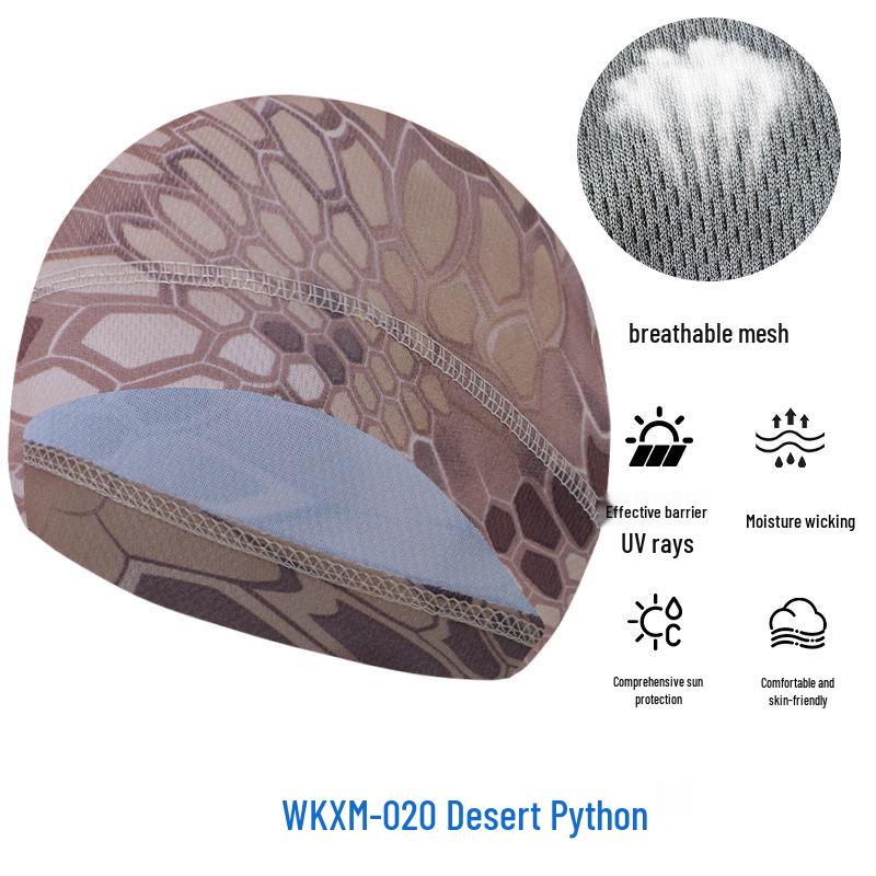 Sommer Mesh Sonnenschutz Radfahren Skull Cap - Atmungsaktiv Hochelastisch Eis Seide Sport Liner