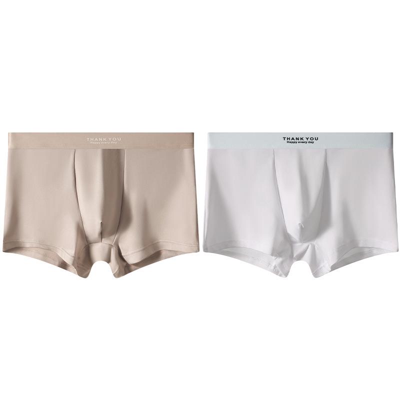 Men's Ice Silk Breathable Summer Boxer Briefs: Youthful, Simple, Comfortable Sportswear