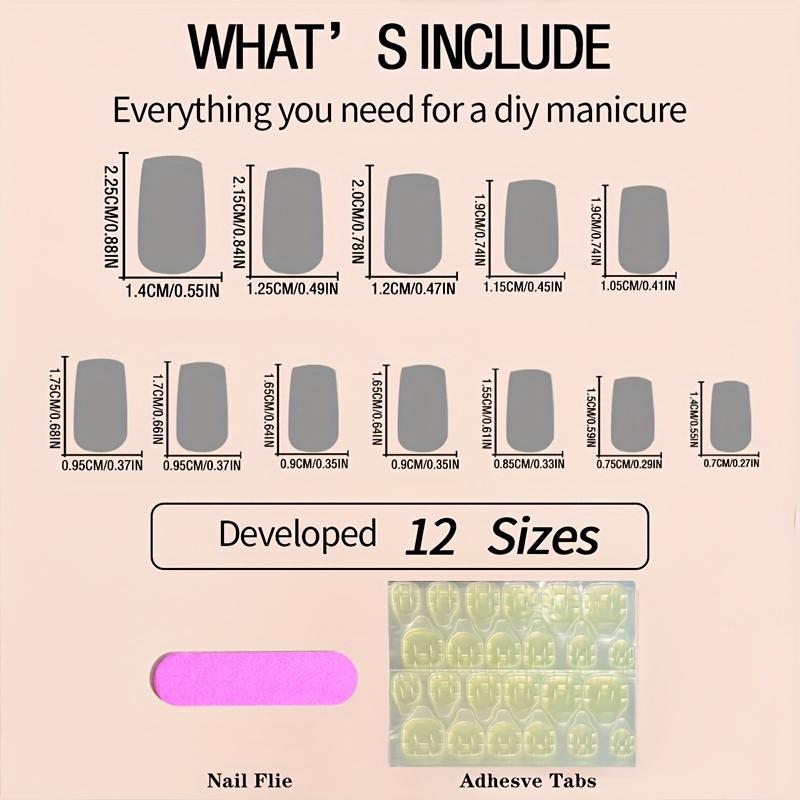 24pcs Glossy Medium Square Fake Nails, Christmas Press On Nails With Red White Stripe And Snowflake Design, Full Coverage False Nails For Women Girls