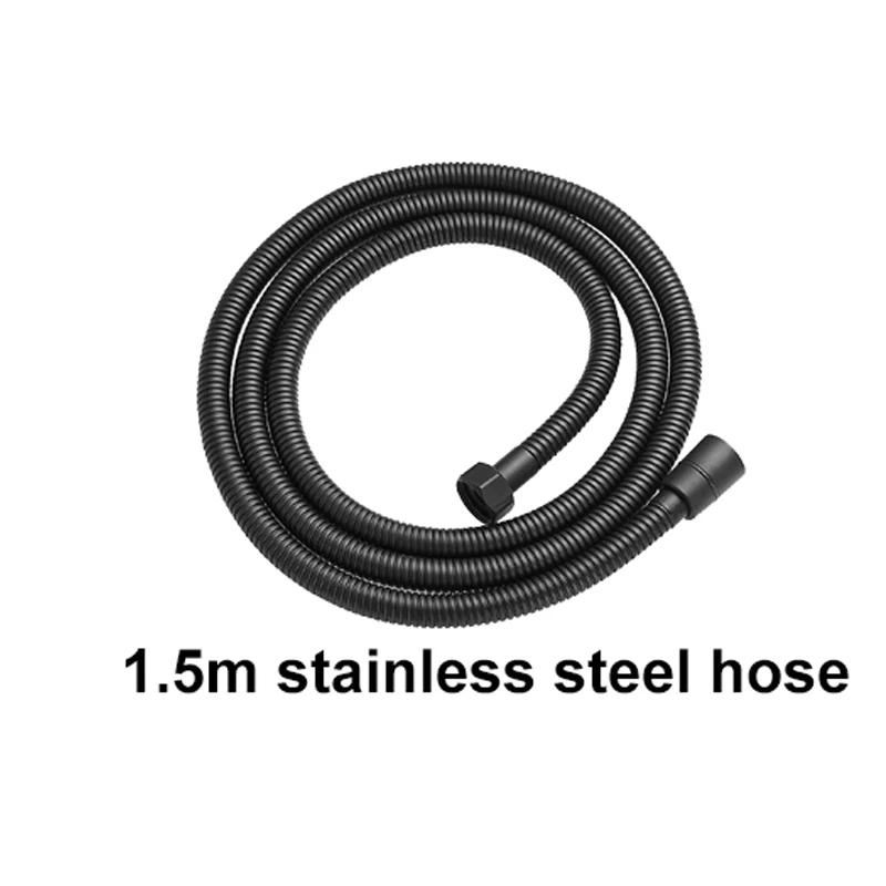 1PC Ring Highpressure Shower Head 3 Modes Large Flow Massage Water Saving ABS Handheld Showerheads with OneKey Stop Water