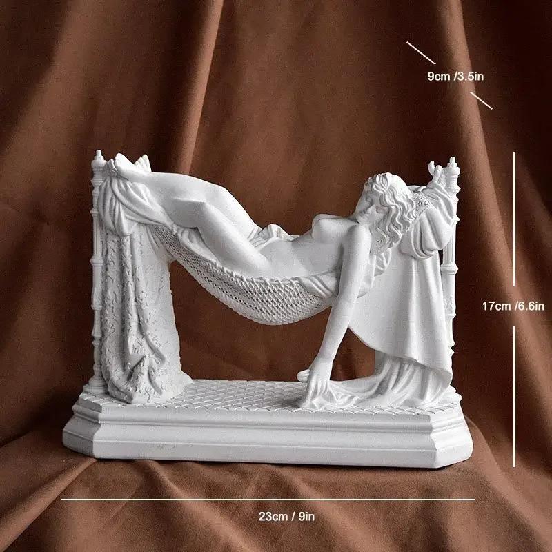 Nordic Venus De Milo Goddess Statue Decor Greek Mythology Goddess Home Art Room Sketch Resin Crafts Ornaments Handicraft Article