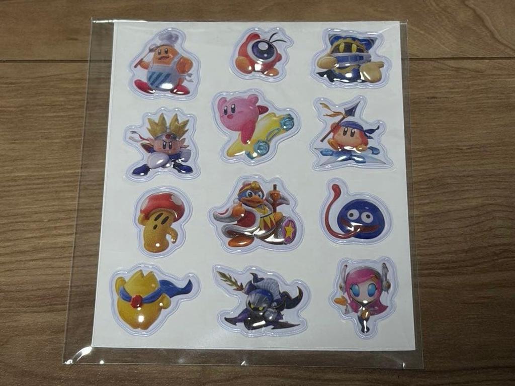 [USED] Pok?mon the Kirby Air Rider Bonus: Original puffy sticker + gold badge