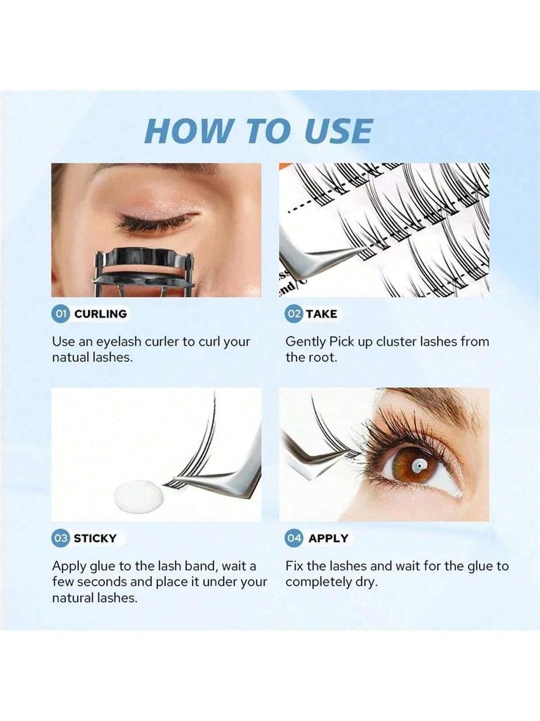 1/2/5PCS 7g White False Eyelash Adhesive, Disposable False Eyelash Adhesive, Double Eyelid Adhesive