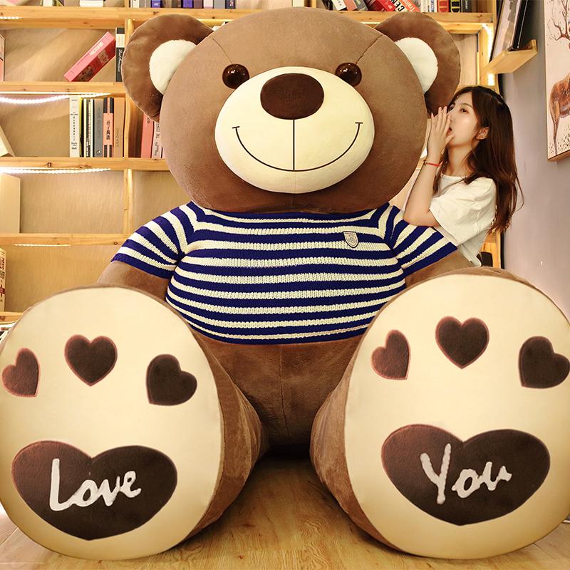 Nice High Quality  Teddy Bear With Sweater Stuffed Animals Plush Toys Doll Pillow Kids Lovers Birthday Baby Gift