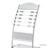 Floor-Standing Magazine, Newspaper, and Book Display Rack for Promotional Material and Office Storage
