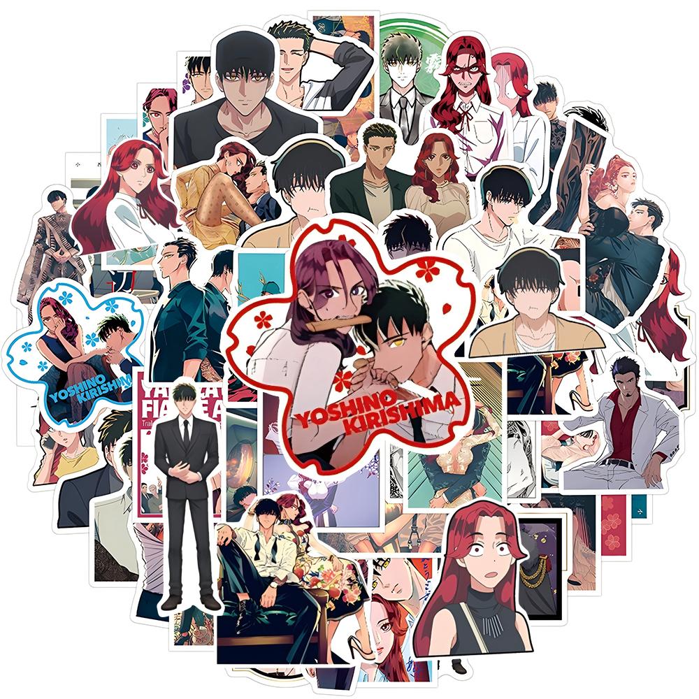10/30/54pcs Cute Yakuza Fiance Anime Stickers Toys DIY Skateboard Phone Case Laptop Cool DIY Sticker Packs