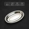 Oval Shape Barbecue Plate Stainless Steel Large Serving Plate New Steamed Fish Plate  Kitchen Use