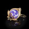 New Teyvat Vision Fontaine Water God Focalors Lyney and Lynette Keychain Luminous 7 Element Eye Of God Toy KeyRing