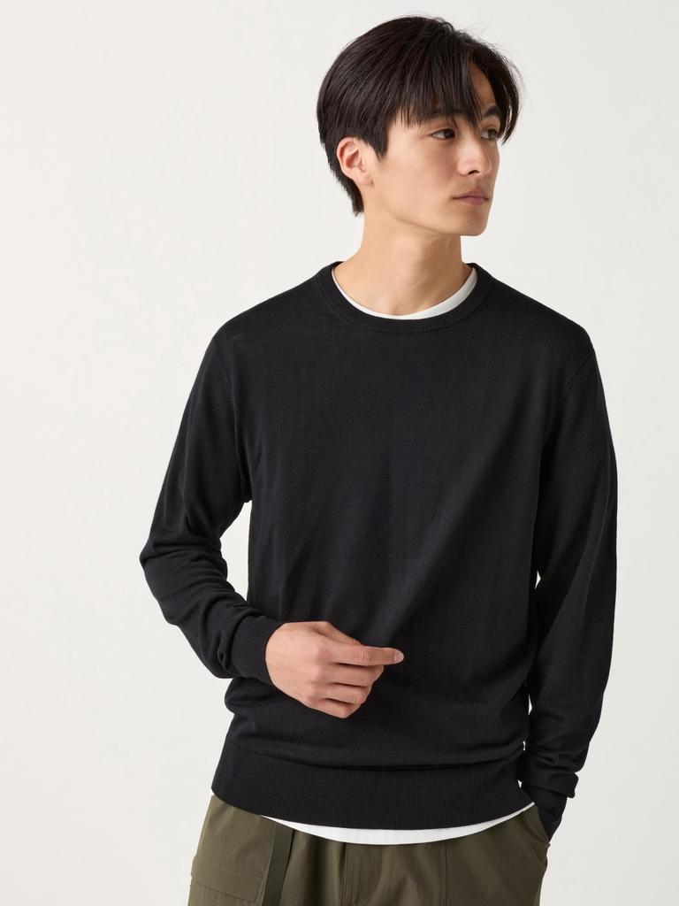 Uniqlo Japan Extra Fine Merino Crew Neck Sweater  Long Sleeve 