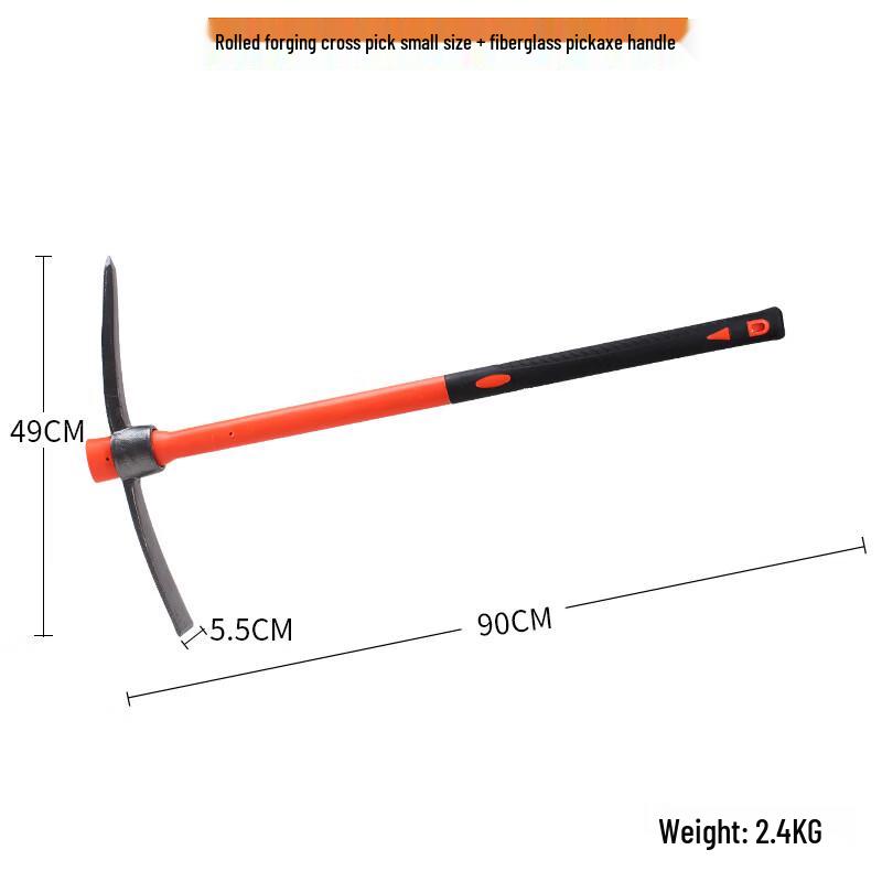 Manganese Steel Integrated Hoe and Pickaxe Tool