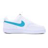 Nike Court Vision 1 Bay Pelle Blu Antiscivolo Resistenti all'Abrasione Basse Scarpe da Skateboard Unisex Blu Bianco DH2987-101(team488-)