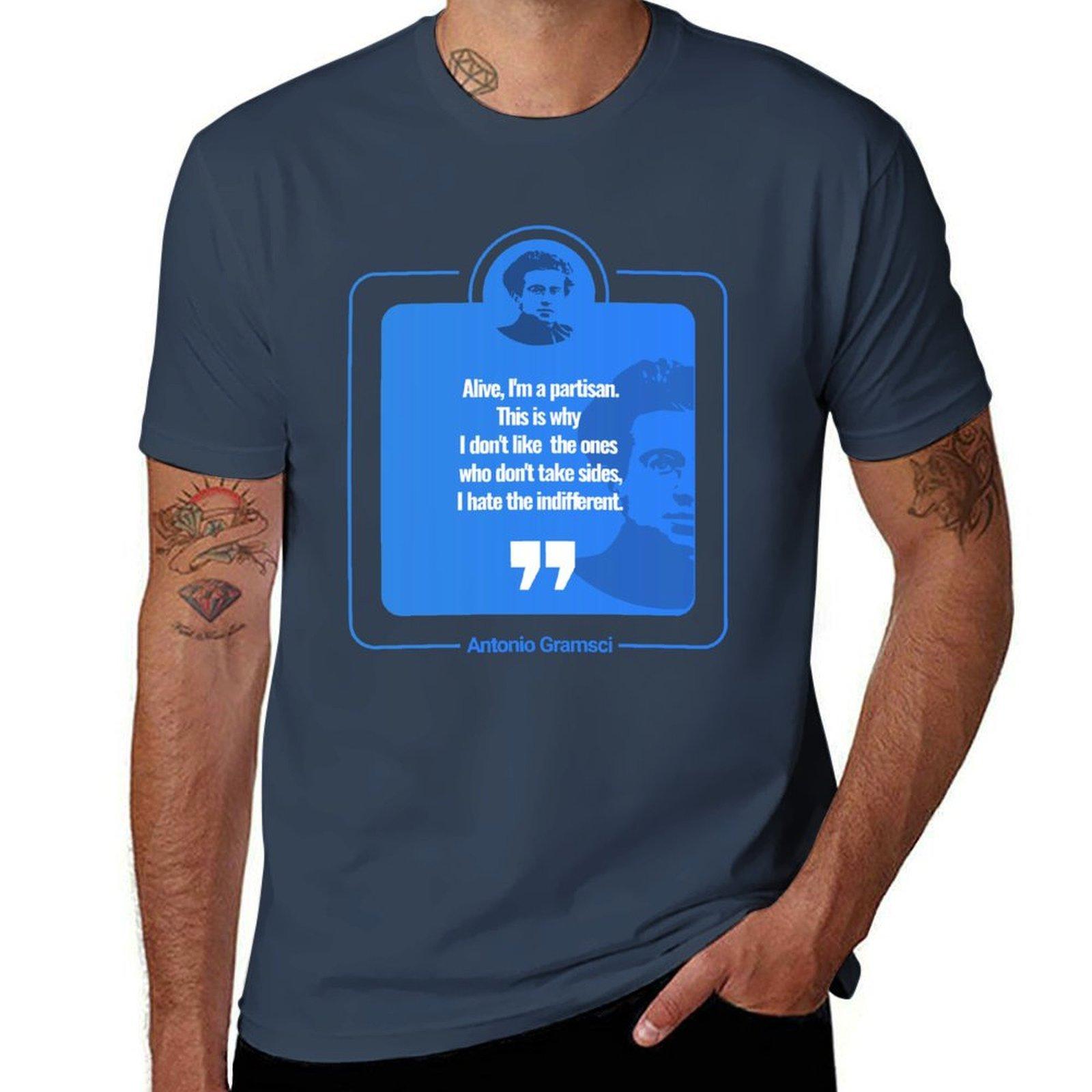 Antonio Gramsci Quote Poster Tshirt Essential Solid Color Tshirt S