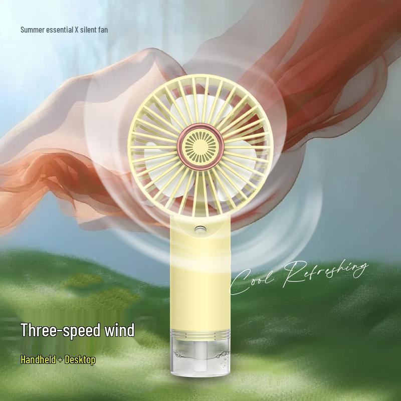 Portable USB Rechargeable Handheld & Desktop Cooling Fan