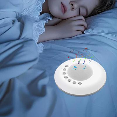 Weißes Rauschen Gerät, Tragbar, Leicht, Kompakt, Buntes Nachtlicht, Geräuschmaschine für Schlafzimmer