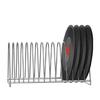Vinyls Record Organizers From Metal for 7" and 12" Albums 15 Slots for Efficient Storage