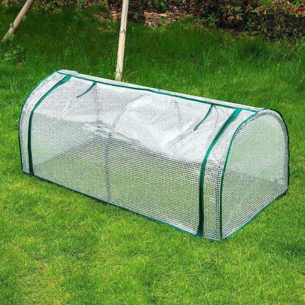

Transparent Mini Plant Greenhouse Waterproof Efficient Protect Plant Grow Tent Bird-proof Plastic Plant Protection Cover белый