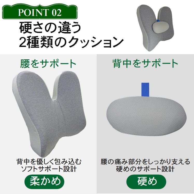 Backrest Cushion Chair Memory Foam Urethane Lower Back Back Pain Back Back Cushion Hunchback Posture Correction Pelvic Support Beautiful Posture Lower
