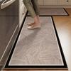 Mat For Kitchen Runner Rug Set Water-Absorbing Non-Slip Floor Mats Long Carpet Brown Imitation Linen Home Decoration Rugs