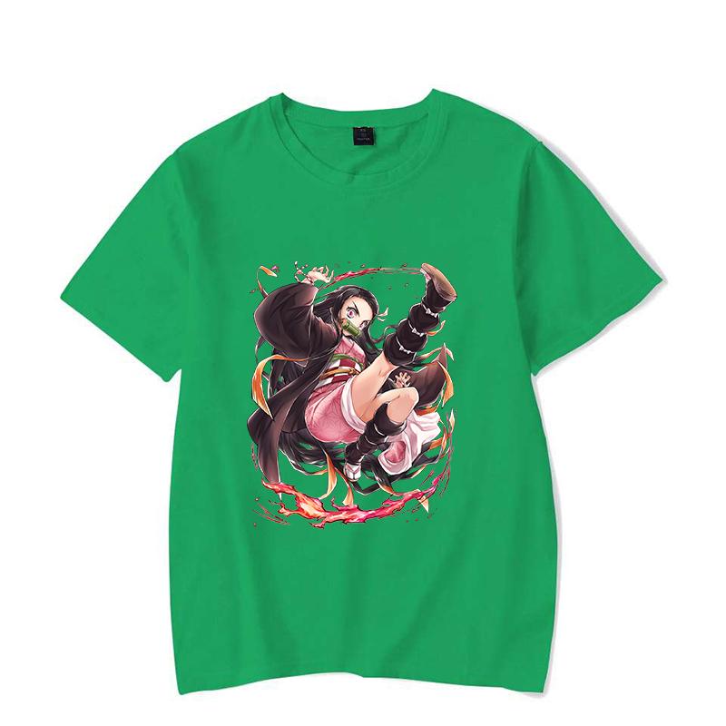 

Горячая аниме футболка с принтом Камадо Нэдзуко Женская Унисекс Модная с коротким рукавом Уличная Повседневная Личность Летняя футболка 4XL
