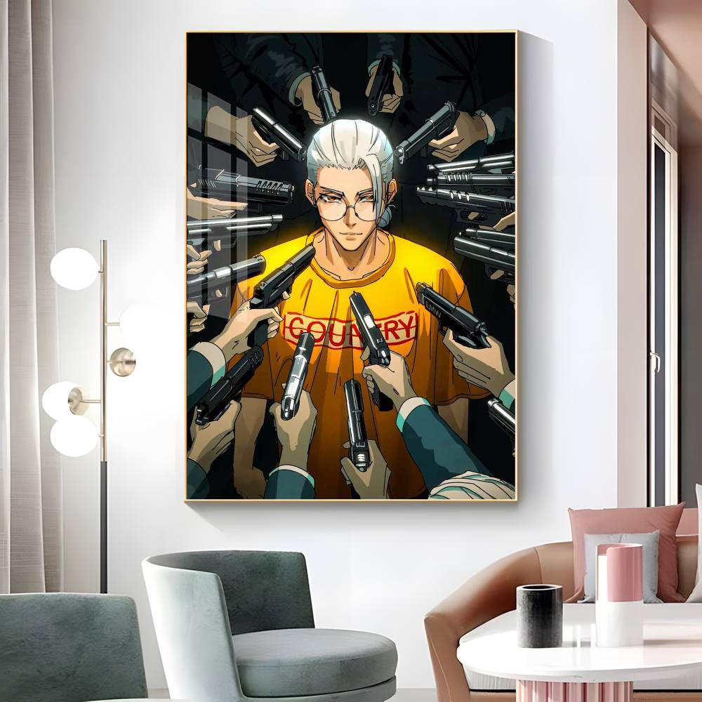 1pc Anime Sakamoto Days Poster Sticker Print Waterproof Wall Art For Living Room Bedroom Home Decor