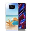 Blue Wood Seashells Sea Star Phone Case For Xiaomi Poco F7 Ultra X7 X6 Pro X5 Redmi 15 15C 13 13C 12 12C 10 10A 10C 9 9A 9C 9T S