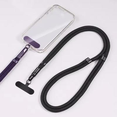 Lanière de téléphone universelle avec clip Améliorée Anti-chute Rotation à 360° Sangle réglable pour le cou/porté en bandoulière pour tous les étuis de téléphone