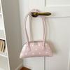 Lightweight Leather Underarm Bag Small Size Commuting Bag Y2K Polka Dot Shoulder Bag  Women