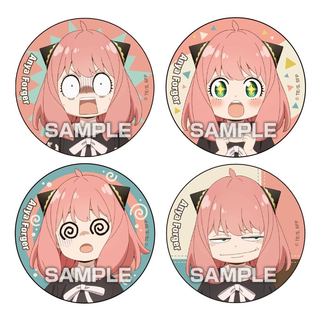 ENSKY Badge Collection Soda Candy Toy Set of SPY×FAMILY Gum, Flavor, (Box 10)