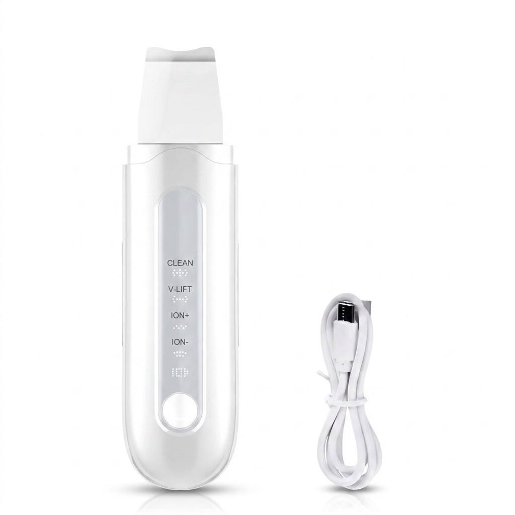 Z Handheld Electric Ultrasonic Skin Scrubber Blackhead Remover Face Spatula Deep Cleansing Pore Cleaner Beauty Device Type-C