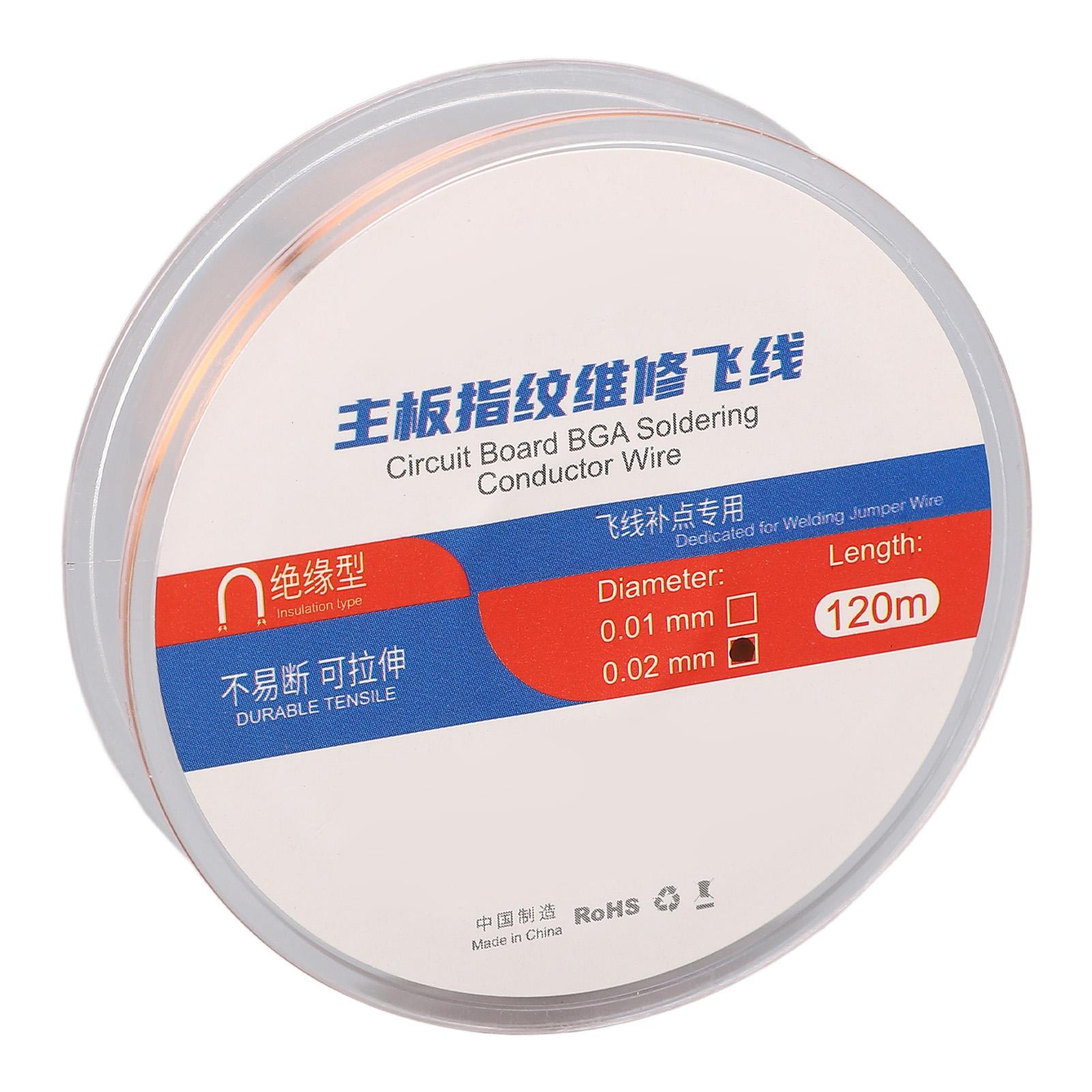 

Провод для чипа телефона 120 м изолированный провод для материнской платы сотового телефона 0,02 мм