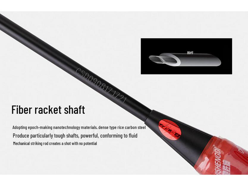 Racchetta da Badminton Chishengdi VT-ZF5U 72g Multicolore Offensiva - Full Carbon, Finitura Opaca, Incordata, Super Leggera per Allenamento