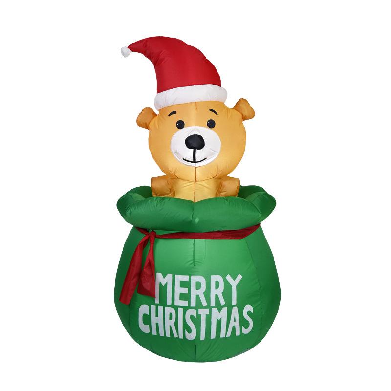 

Inflatable Luminous Teddy Bear Christmas Yard Decoration US Plug