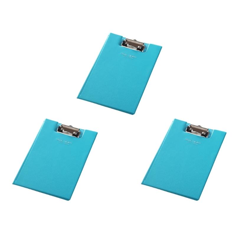 Prancheta Dobrável com Bolso Transparente Pasta de Prancheta em Couro Estojo para Documentos com Prancheta Pasta para Conferência de Negócios