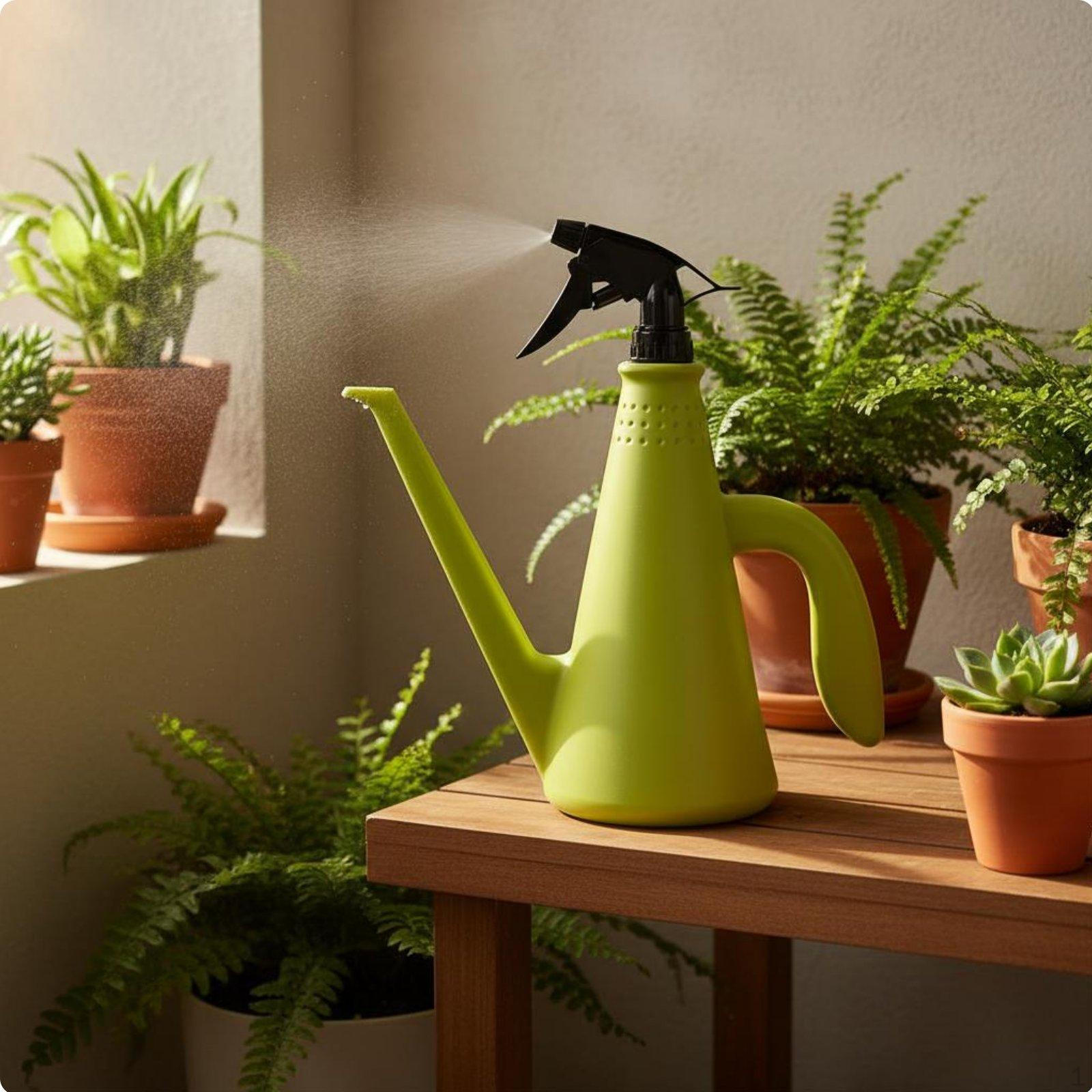 2in1 Watering Can Adjustable Nozzle Combined Function Spray Bottle Lightweight Indoor Plant