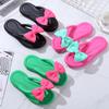 Fashion Bow Tie Slippers for Women, Sweet Bow Tie Flip Flops, Outdoor EVA, Non-Slip Beach Shoes, Comfortable Sandals, Summer Fashion