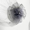 Fashionable Hair Decoration Flapper Headband With Mesh Flower Hairpin Masquerade Party Headpiece Great for Costume Event