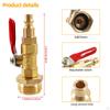 Winterize Blowout Adapter with 1/4 In Connecting 3/4 Inch Male GHT Thread for RV
