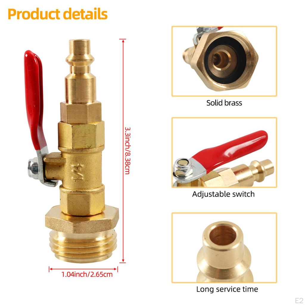 Winterize Blowout Adapter with 1/4 In Connecting 3/4 Inch Male GHT Thread for RV