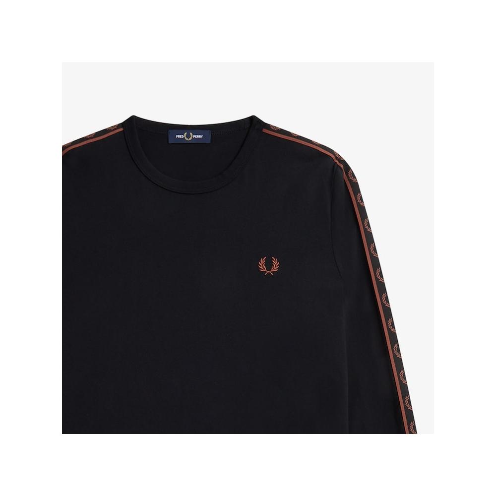 Fred Perry [headquarTers Genuine] Fred Perry [sporT] Tape Long Sleeve T shirT  S76  Afpm2414675 S76 qzgAfpm2414675 S76